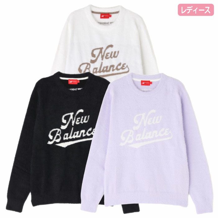 ニューバランス メッシュ クルーネック ニット プルオーバー 012