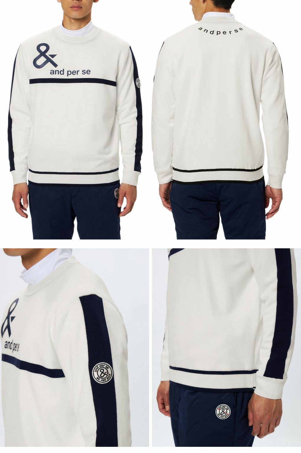 アンパスィウインドシャッター防風スニードジャック長袖AMF2335A8メンズandperse2025秋冬モデル日本正規品