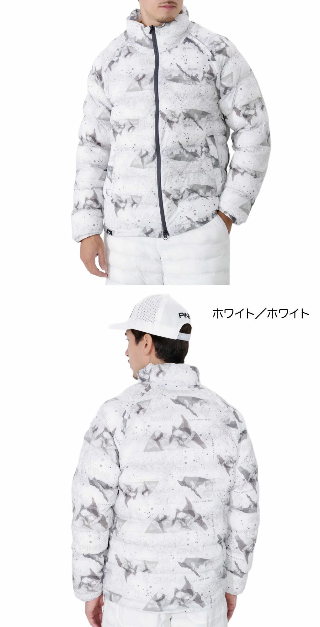 ピンPING中綿ブルゾン621-5220003メンズゴルフウェア2025秋冬モデル日本正規品