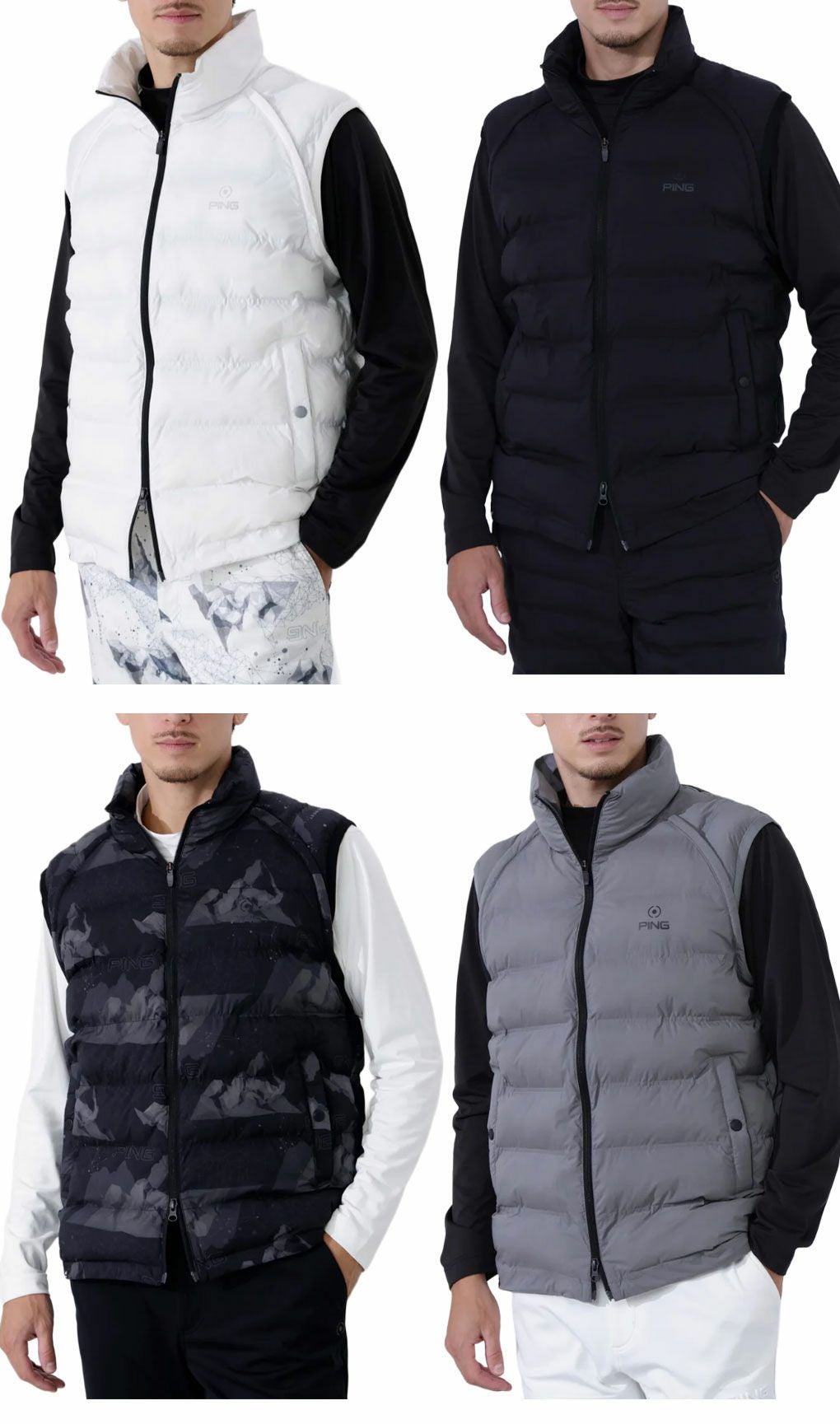 ピンPING中綿ブルゾン621-5220003メンズゴルフウェア2025秋冬モデル日本正規品