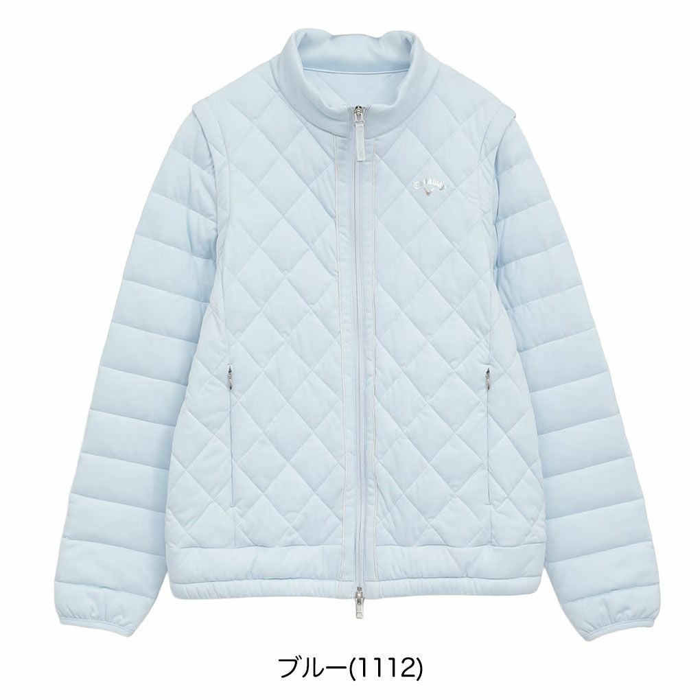 キャロウェイスターストレッチ袖取り外し中綿ブルゾンC25215202レディースゴルフウェア2025秋冬モデルCallaway日本正規品