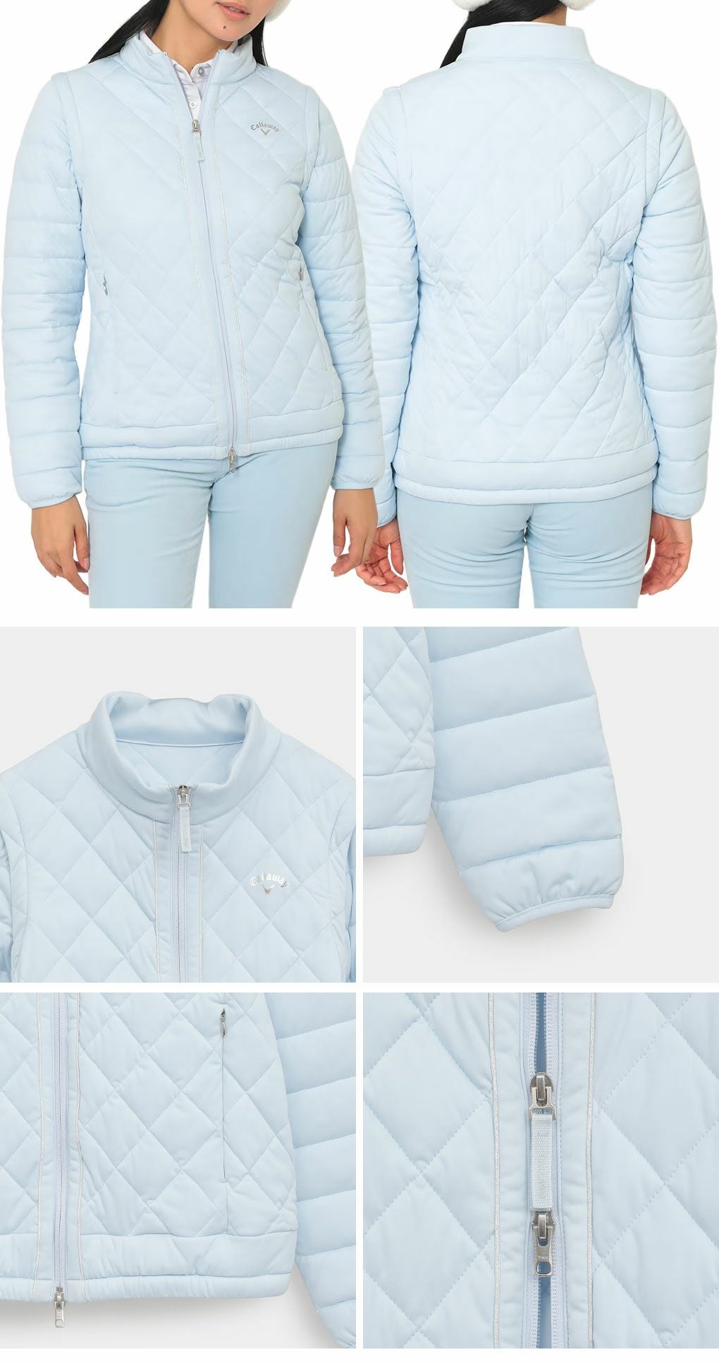 キャロウェイスターストレッチ袖取り外し中綿ブルゾンC25215202レディースゴルフウェア2025秋冬モデルCallaway日本正規品