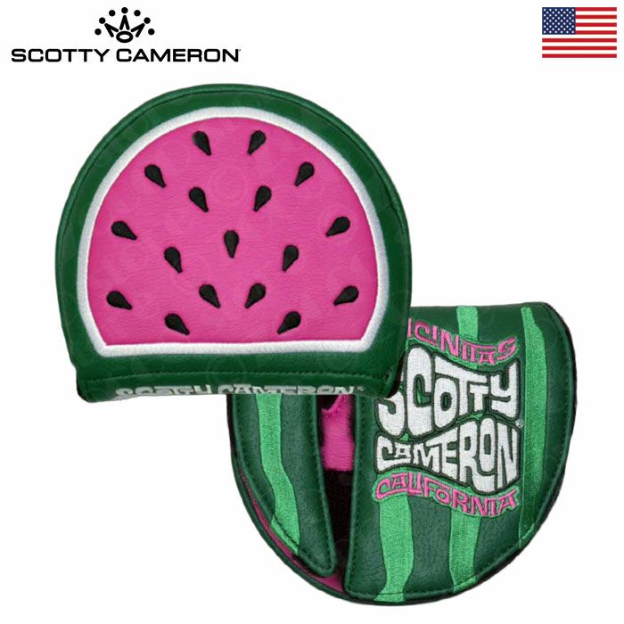 スコッティキャメロンパターカバーWatermelonMidMalletスイカScottyCameronUSA直輸入品