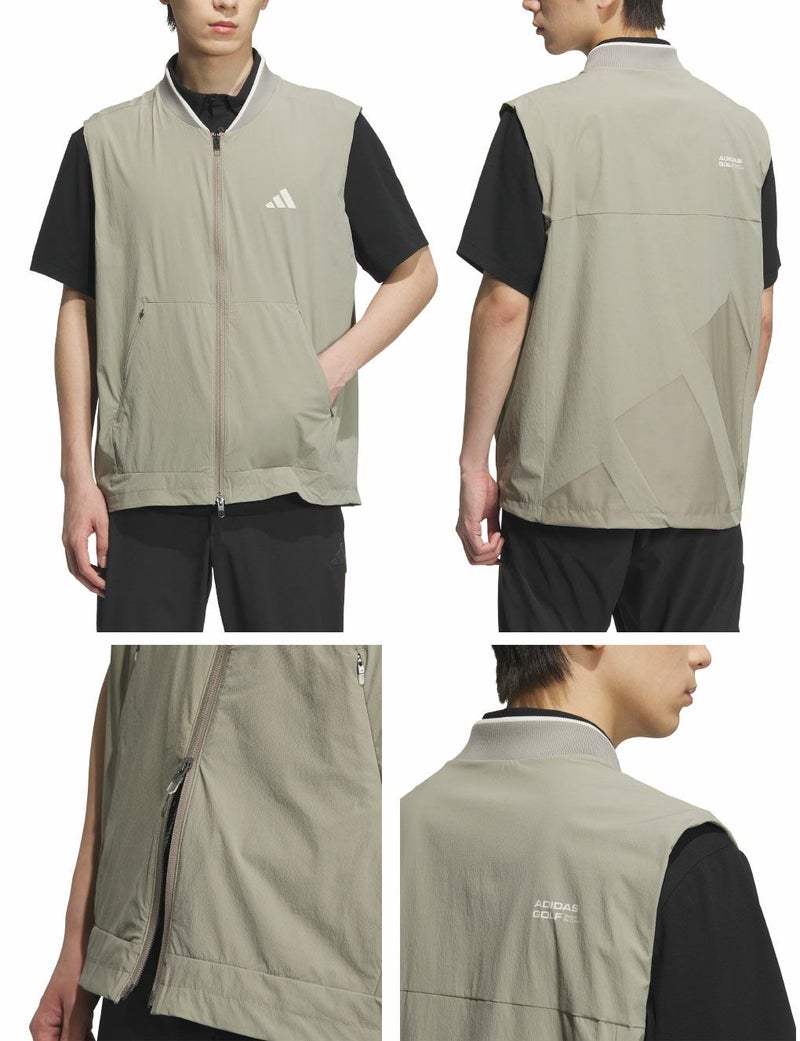 アディダスフルジップベストJUW91メンズゴルフウェアゴルフ2025秋冬モデルadidas日本正規品
