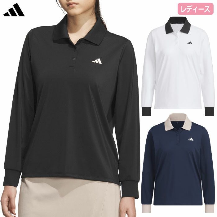 アディダス長袖ポロシャツJWJ98レディースゴルフウェアゴルフ2025秋冬モデルadidas日本正規品