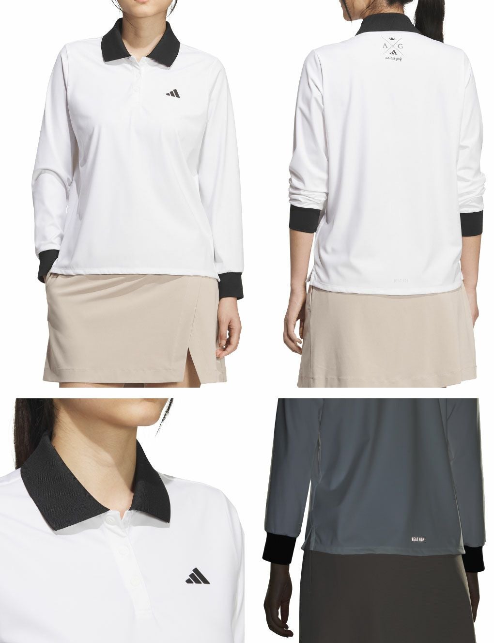 アディダス長袖ポロシャツJWJ98レディースゴルフウェアゴルフ2025秋冬モデルadidas日本正規品