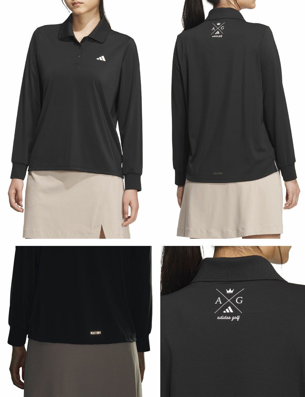 アディダス長袖ポロシャツJWJ98レディースゴルフウェアゴルフ2025秋冬モデルadidas日本正規品