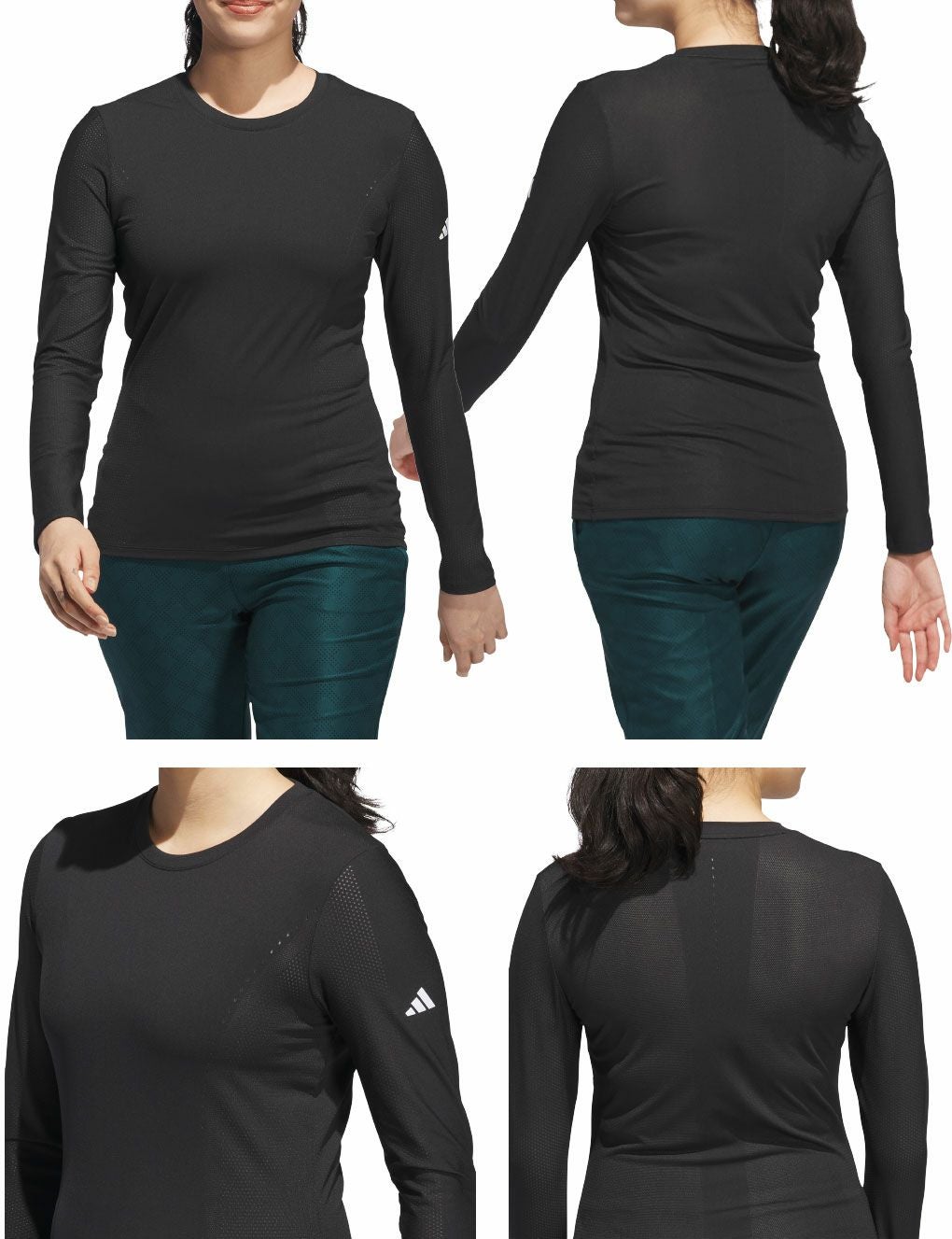 アディダスベースレイヤー長袖シャツRG614レディースゴルフウェアゴルフ2025秋冬モデルadidas日本正規品