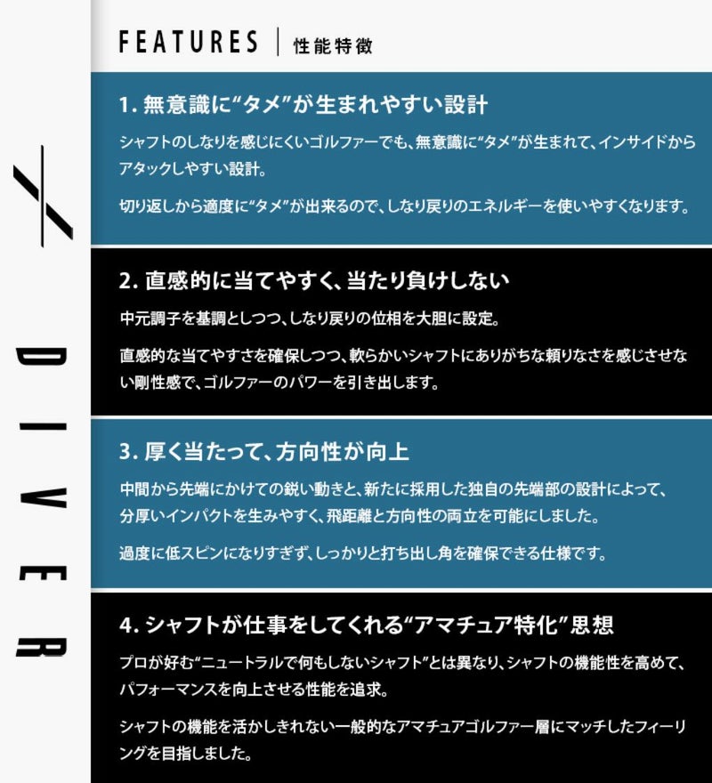 コヤマカズヒロモデルドライバー用_スリーブ付きシャフト