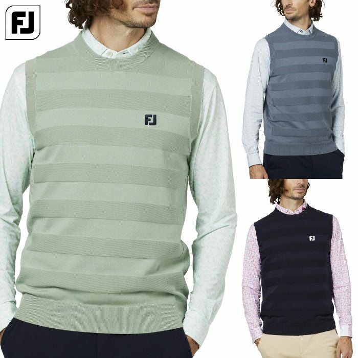 フットジョイクルーネックベストFJ-F25-M05メンズゴルフウェアFOOTJOY2025秋冬モデル日本正規品