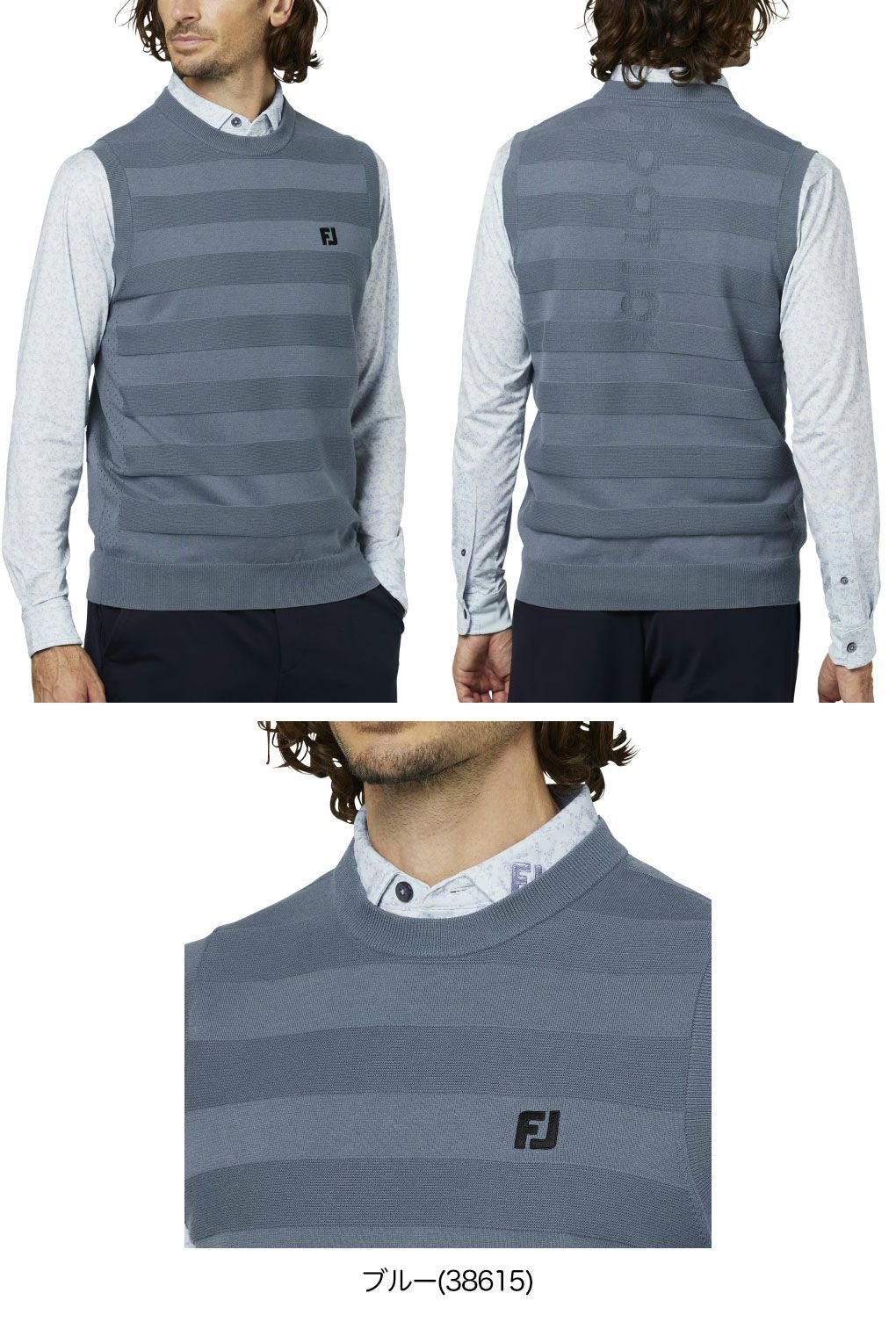 フットジョイクルーネックベストFJ-F25-M05メンズゴルフウェアFOOTJOY2025秋冬モデル日本正規品