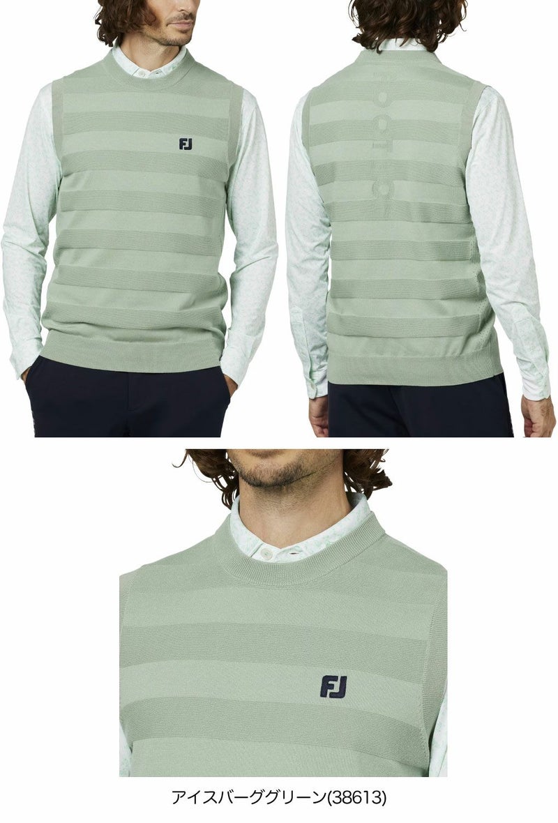 フットジョイクルーネックベストFJ-F25-M05メンズゴルフウェアFOOTJOY2025秋冬モデル日本正規品