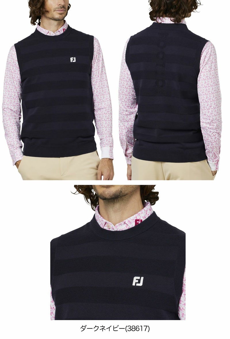 フットジョイクルーネックベストFJ-F25-M05メンズゴルフウェアFOOTJOY2025秋冬モデル日本正規品