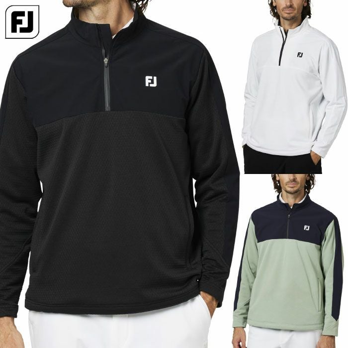 フットジョイハイブリッド３DハーフジップジャケットFJ-F25-O02メンズゴルフウェアFOOTJOY2025秋冬モデル日本正規品