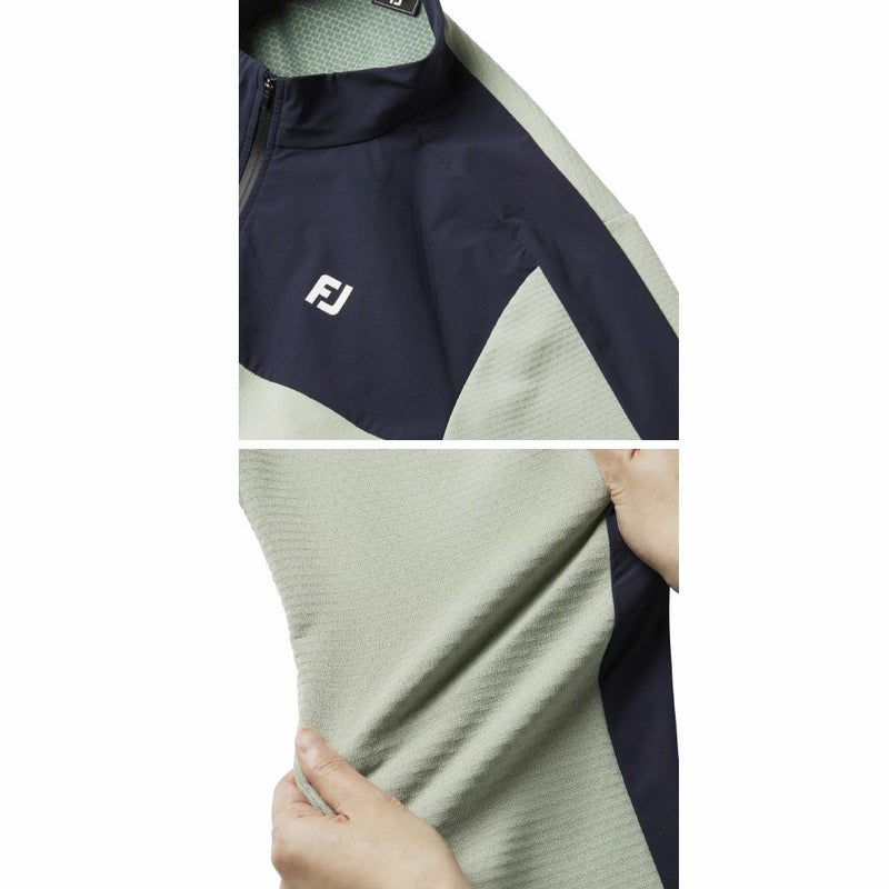 フットジョイハイブリッド３DハーフジップジャケットFJ-F25-O02メンズゴルフウェアFOOTJOY2025秋冬モデル日本正規品