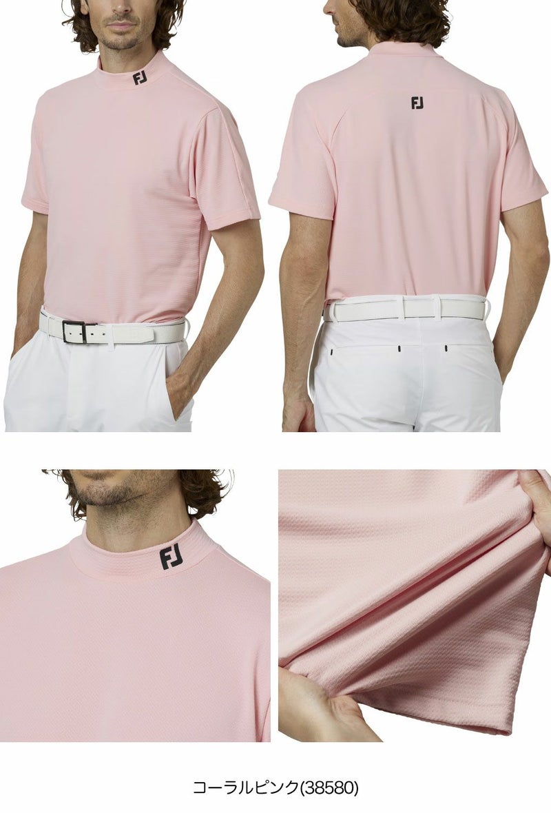 フットジョイ半袖モックネックシャツFJ-F25-S01メンズゴルフウェアFOOTJOY2025秋冬モデル日本正規品