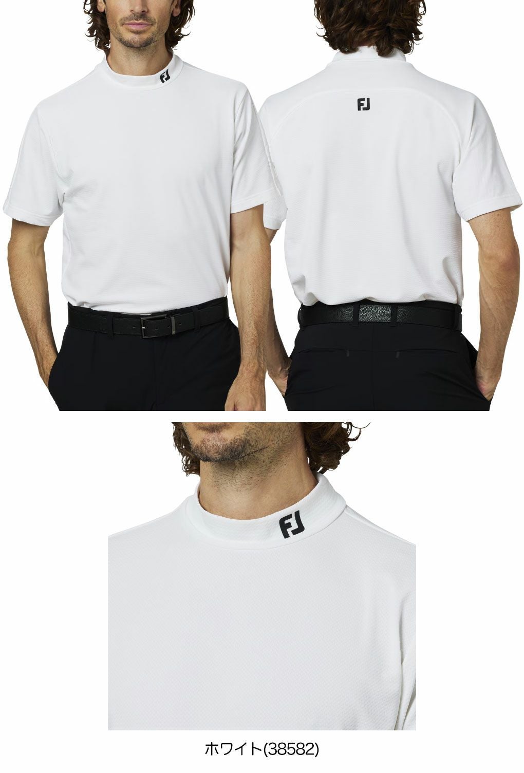 フットジョイ半袖モックネックシャツFJ-F25-S01メンズゴルフウェアFOOTJOY2025秋冬モデル日本正規品
