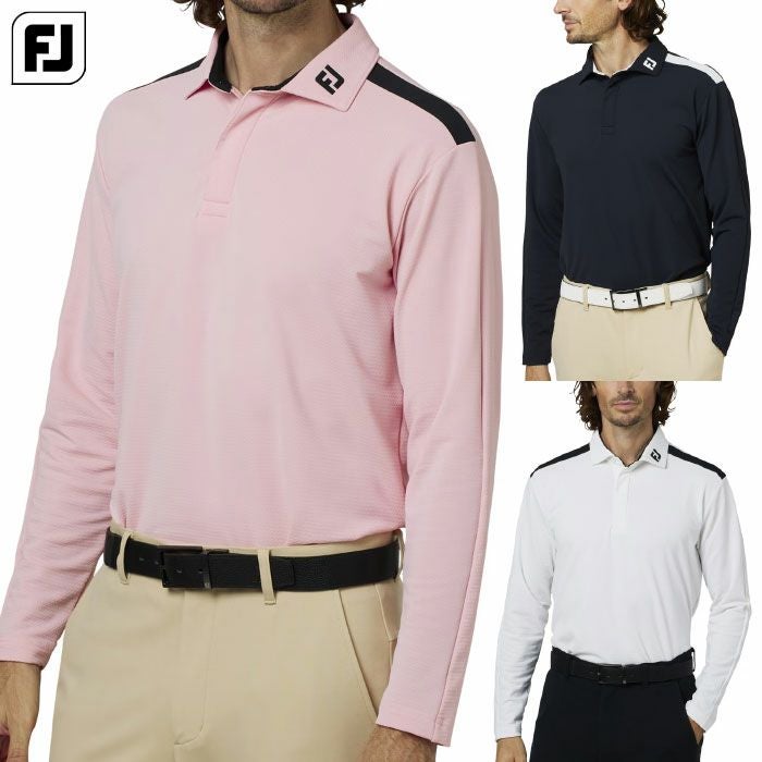 フットジョイショルダーライン長袖シャツFJ-F25-S03メンズゴルフウェアFOOTJOY2025秋冬モデル日本正規品