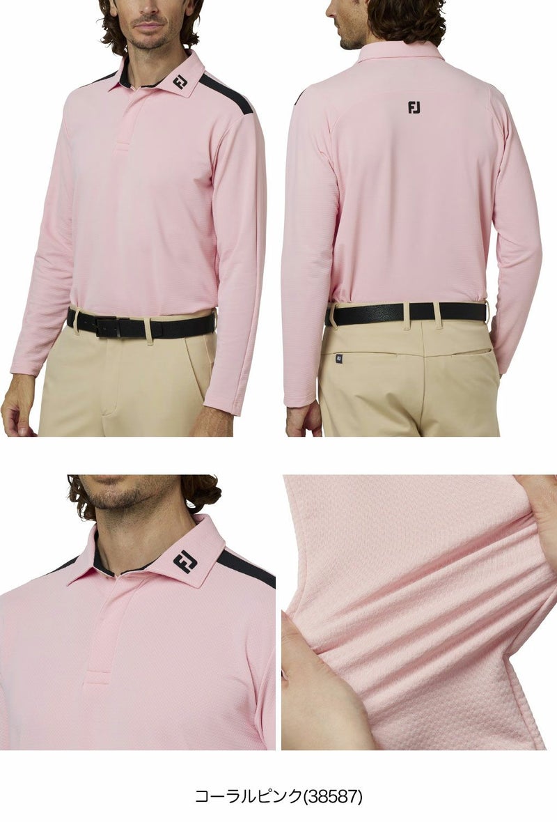 フットジョイショルダーライン長袖シャツFJ-F25-S03メンズゴルフウェアFOOTJOY2025秋冬モデル日本正規品