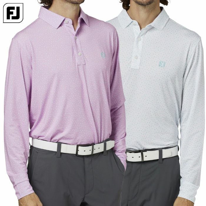 フットジョイバードプリント長袖シャツFJ-F25-S11メンズゴルフウェアFOOTJOY2025秋冬モデル日本正規品