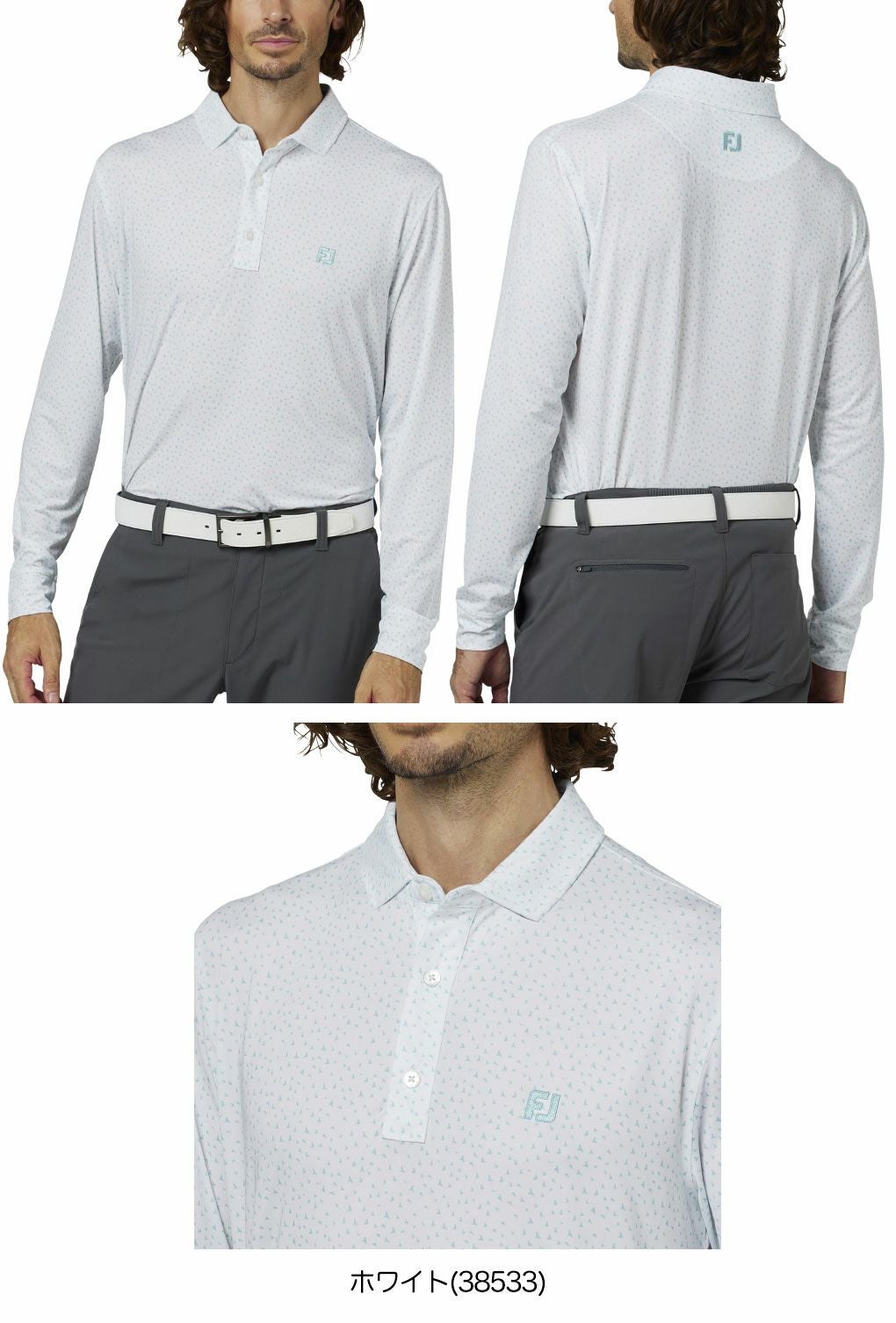 フットジョイバードプリント長袖シャツFJ-F25-S11メンズゴルフウェアFOOTJOY2025秋冬モデル日本正規品