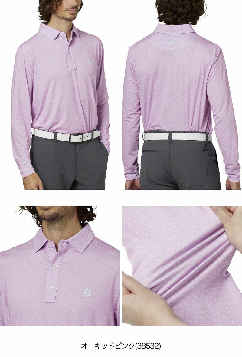 フットジョイバードプリント長袖シャツFJ-F25-S11メンズゴルフウェアFOOTJOY2025秋冬モデル日本正規品