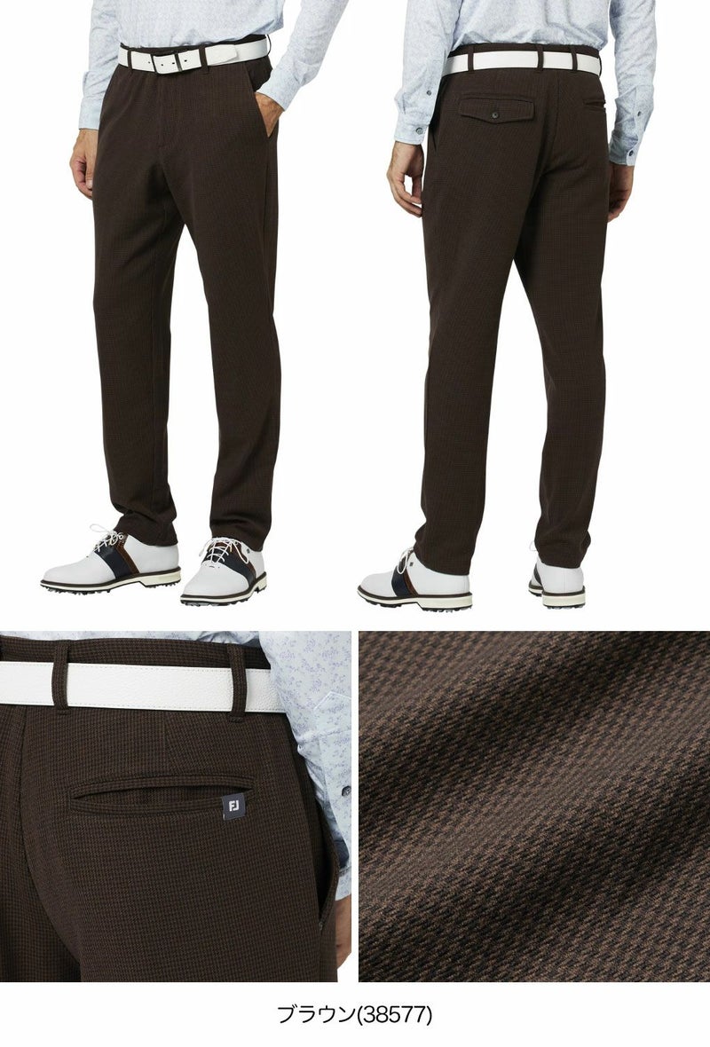 フットジョイ起毛千鳥格子柄パンツFJ-F25-P06メンズゴルフウェアFOOTJOY2025秋冬夏モデル日本正規品