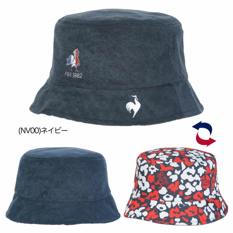 ルコックスポルティフシーズンモチーフリバーシブルハットQGBXJC73メンズlecoqsportifGOLF日本正規品