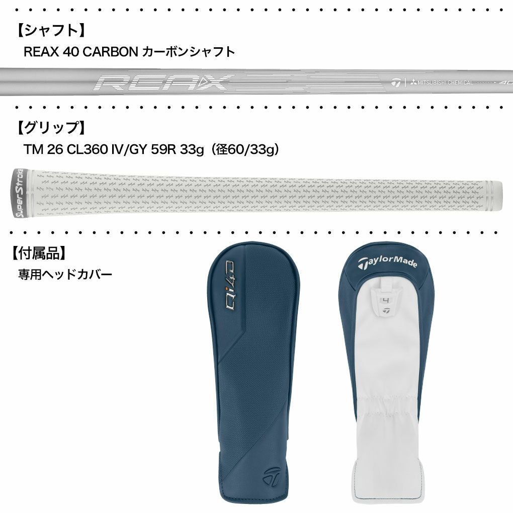 テーラーメイド Qi4D MAX LITE WOMEN'S レスキュー ユーティリティ