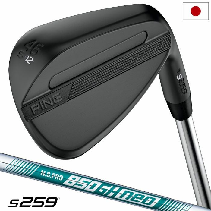 PINGピンs259MIDNIGHTウェッジメンズ右用スチールシャフト2026年モデル日本正規品