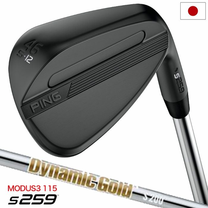 PINGピンs259MIDNIGHTウェッジメンズ右用スチールシャフト2026年モデル日本正規品