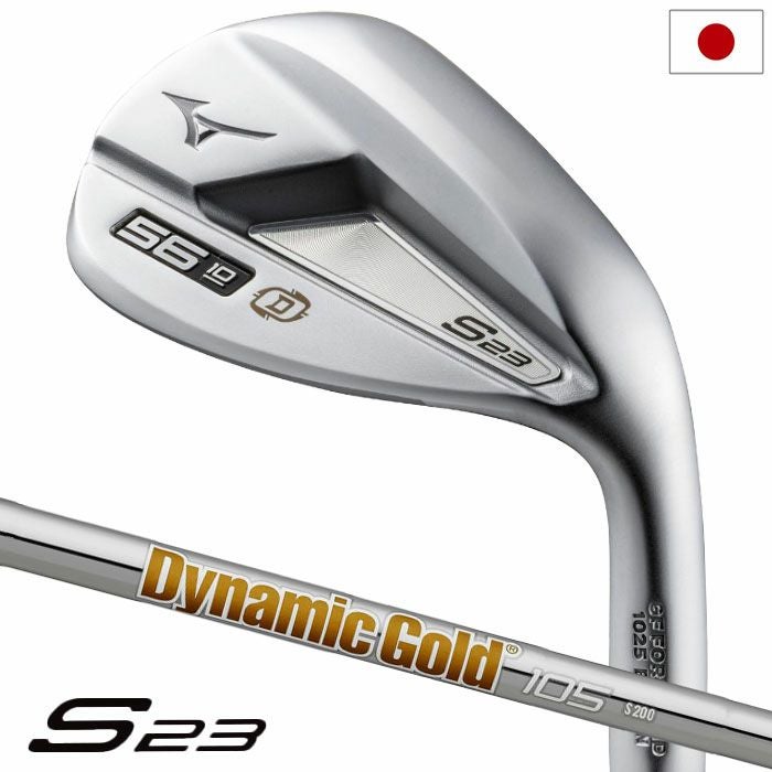 ミズノS23ウエッジホワイトサテンブラッシュ仕上げメンズ右用DynamicGold105スチールシャフト2022年モデル日本正規品