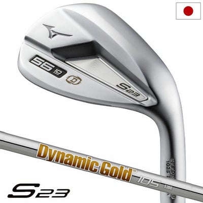 ミズノS23ウエッジホワイトサテンブラッシュ仕上げメンズ右用DynamicGold105スチールシャフト2022年モデル日本正規品
