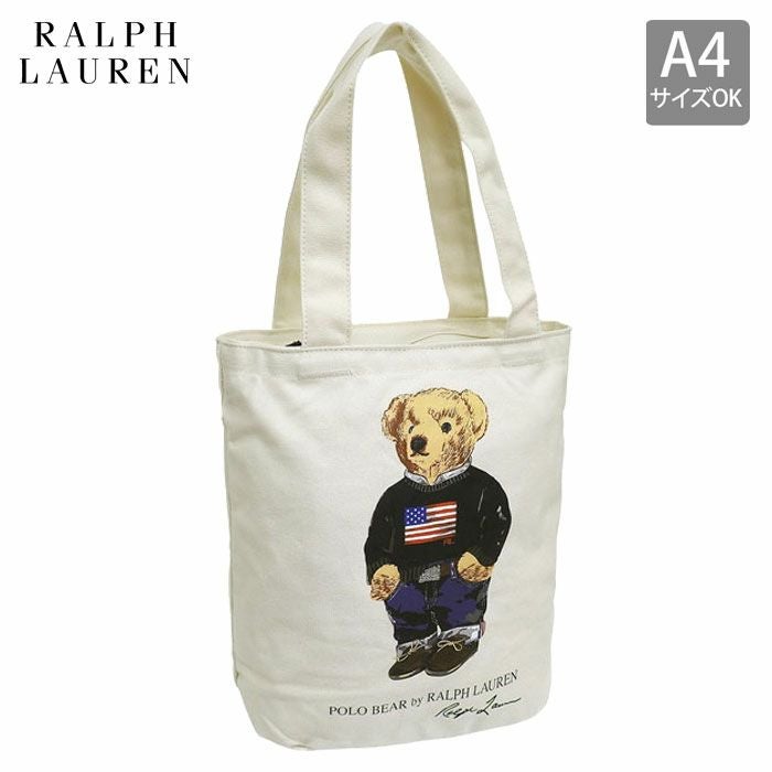 ラルフローレンバッグメンズレディーストートバッグコットントートナチュラル9AR021W3YRALPHLAURENA4対応