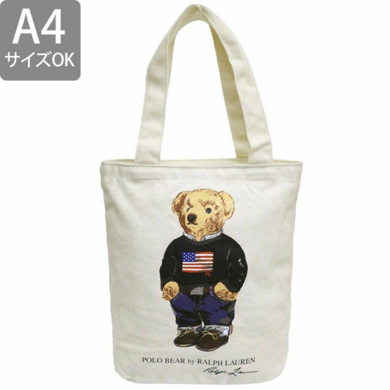 ラルフローレンバッグメンズレディーストートバッグコットントートナチュラル9AR021W3YRALPHLAURENA4対応
