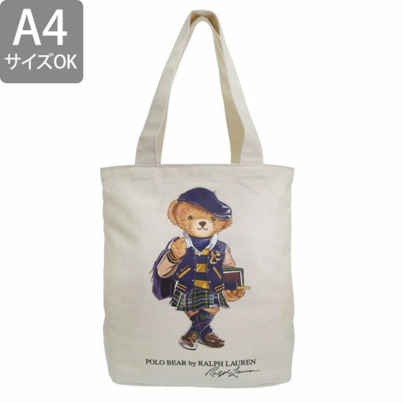 ラルフローレンバッグメンズレディーストートバッグコットントートナチュラル9AR021J9GLPHLAURENA4対応