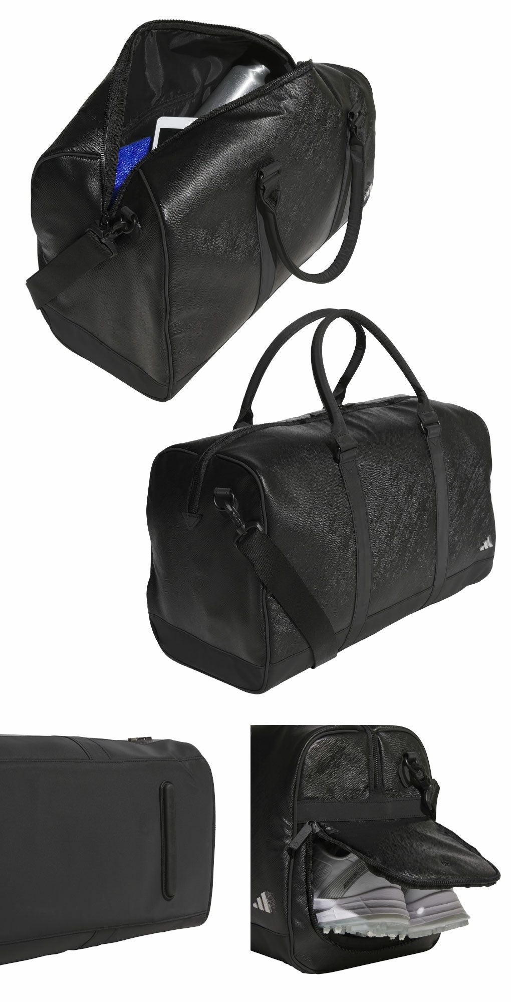 アディダス合成皮革メタルロゴボストンバッグMGV95ゴルフ2026年モデルadidas日本正規品