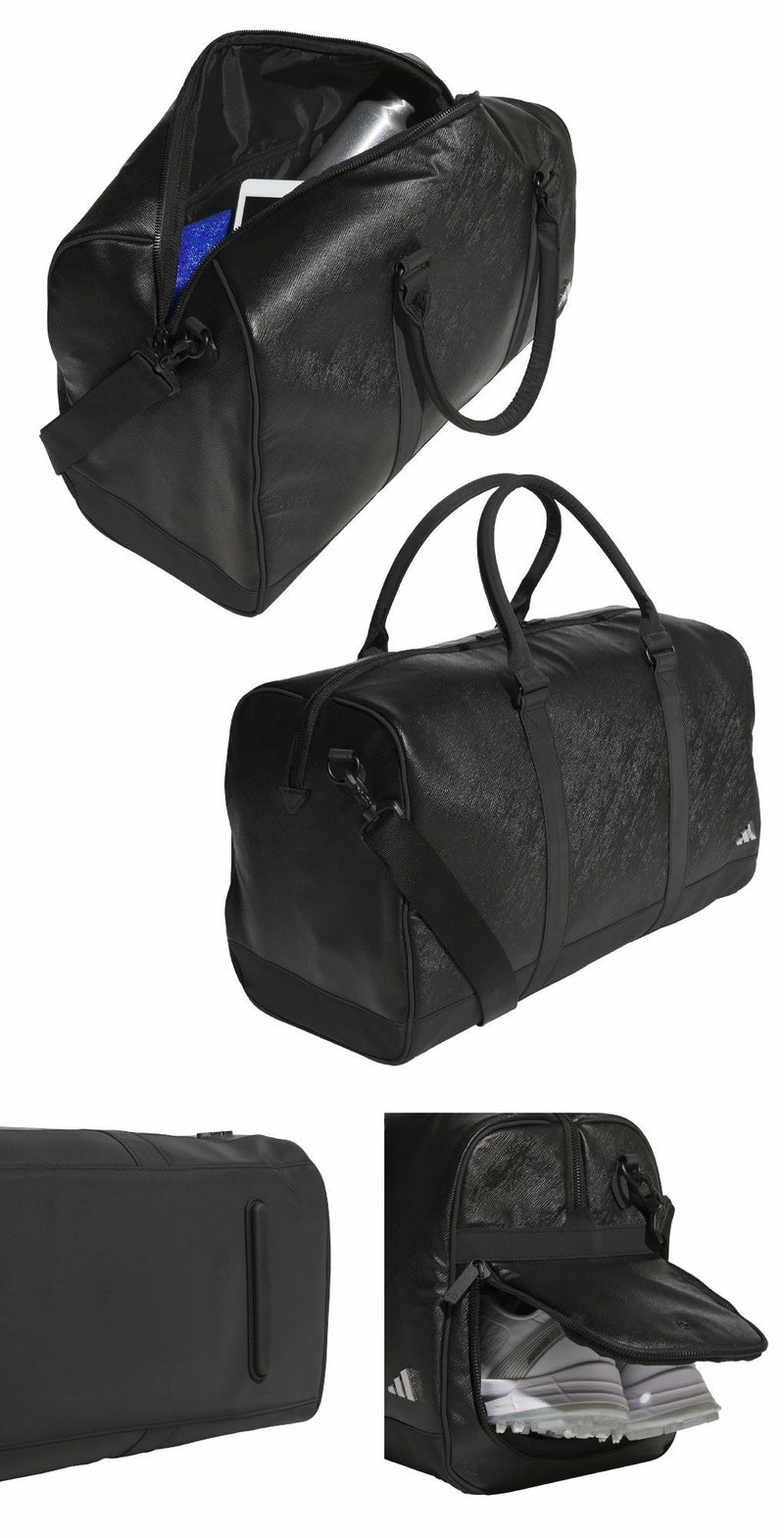 アディダス合成皮革メタルロゴボストンバッグMGV95ゴルフ2026年モデルadidas日本正規品