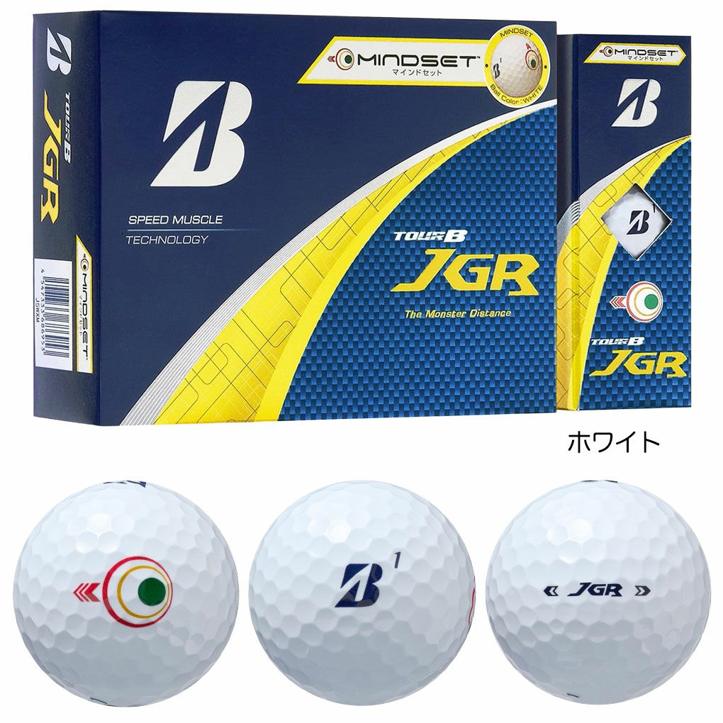 BSブリヂストンゴルフ2026TOURBJGRホワイトマインドセットゴルフボール1ダース(12球入)2026年モデルBRIDGESTONEGOLF日本正規品