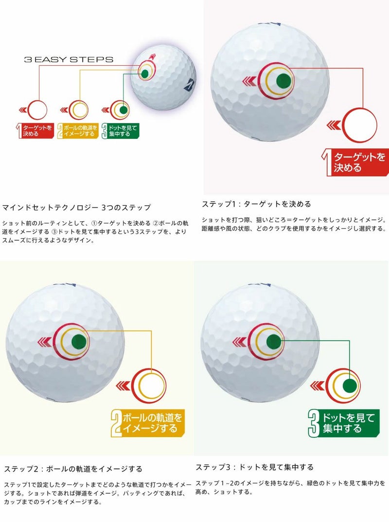 BSブリヂストンゴルフ2026TOURBJGRホワイトマインドセットゴルフボール1ダース(12球入)2026年モデルBRIDGESTONEGOLF日本正規品