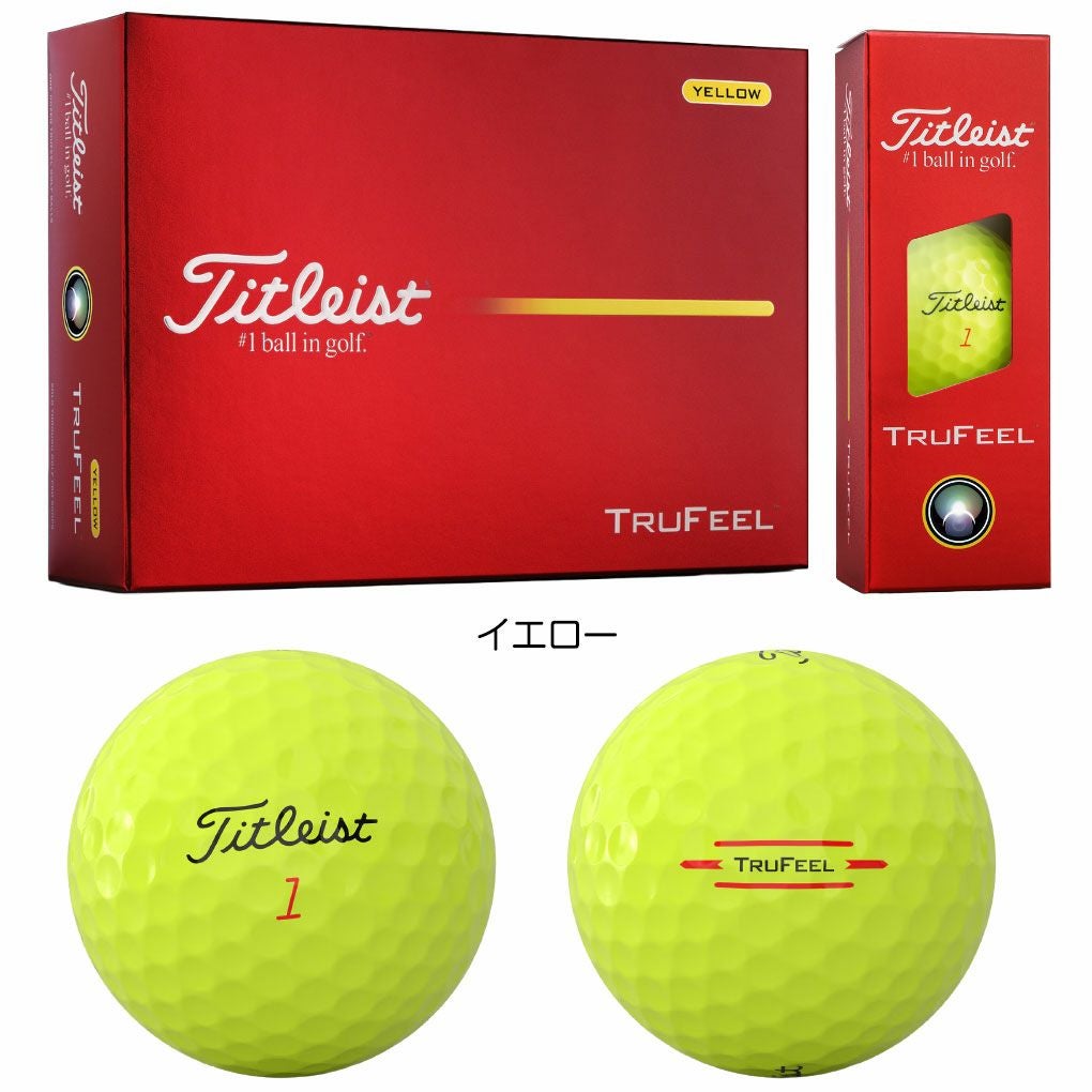 タイトリスト 2026 TRUFEEL トゥルーフィール ボール 1ダース(12球入り