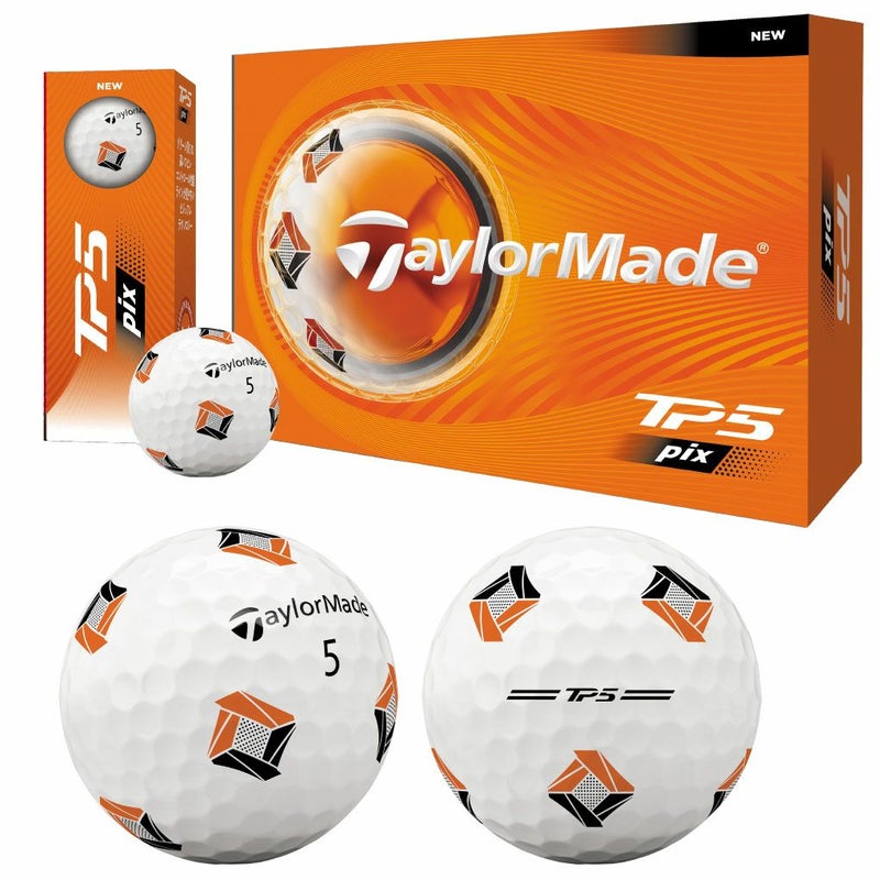 テーラーメイド2026TP5Pix_TP5XPixゴルフボール1ダース全12球2ピース2026年モデルTaylorMade日本正規品