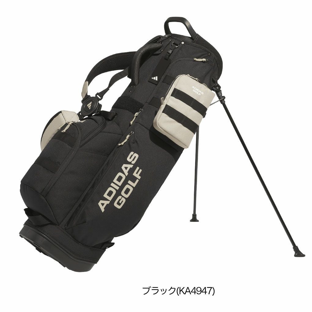 adidas アディダス スタンド式 キャディバッグ ゴルフバッグ 9型 アディダス デタッチャブルポケット付き スタンドバッグ KH990