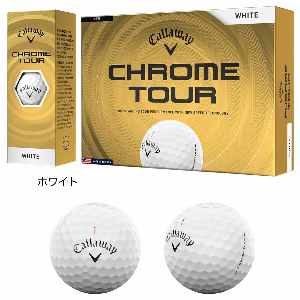 キャロウェイCHROMETOURクロムツアーボール12球入2026年モデルゴルフゴルフボール