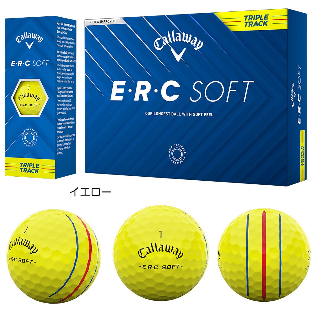 3ダースセット キャロウェイ ERC SOFT ゴルフボール 2025年モデル 日本