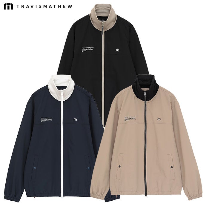 石川遼プロ着用】トラヴィスマシュー リブ衿フルジップジャケット