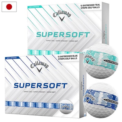 キャロウェイSUPERSOFTDISTRESSEDSTRIPEボール12球入2026年モデルゴルフゴルフボール