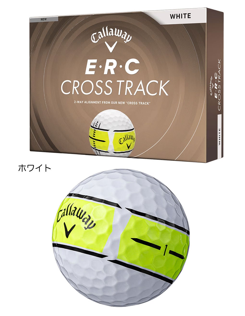 4/17発売予定】キャロウェイ E・R・C CROSS TRACK ボール ゴルフボール