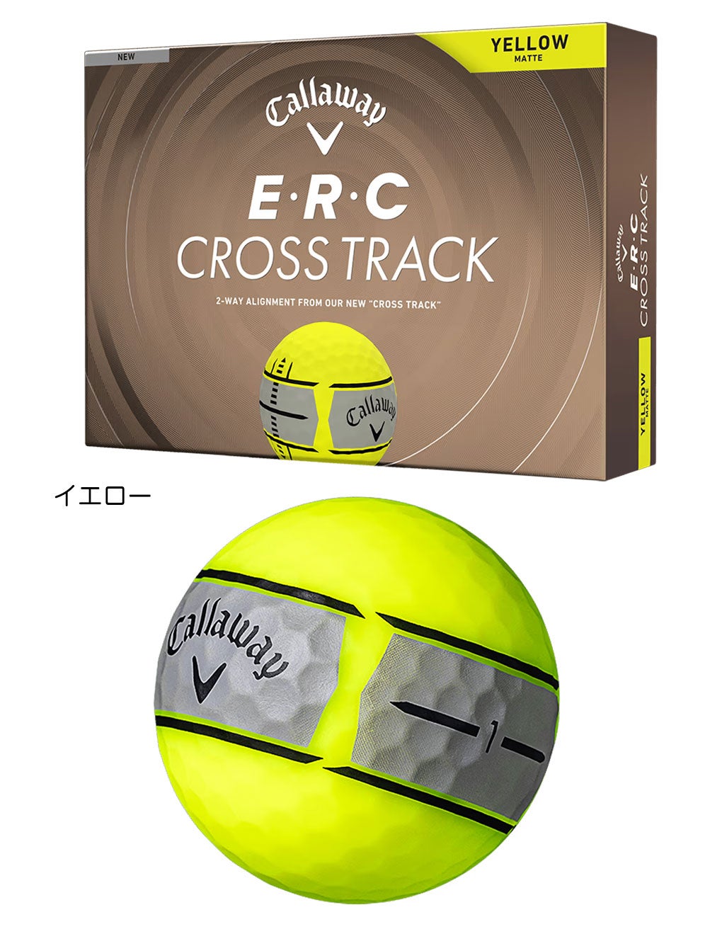 4/17発売予定】キャロウェイ E・R・C CROSS TRACK ボール ゴルフボール