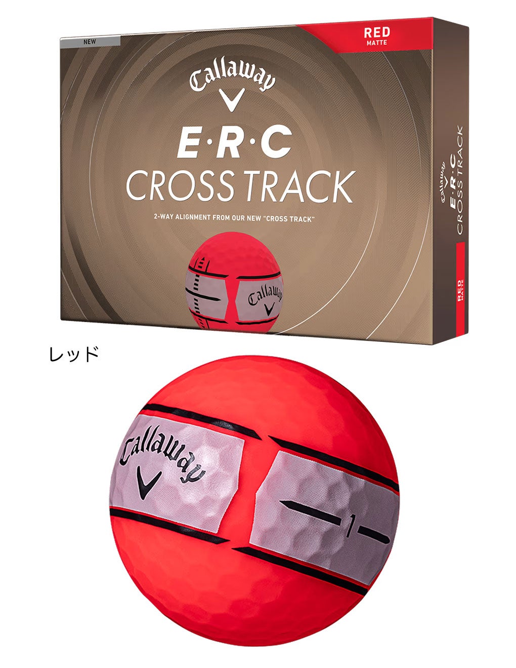 4/17発売予定】キャロウェイ E・R・C CROSS TRACK ボール ゴルフボール